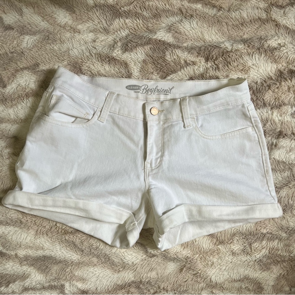 Old Navy White Jean Shorts